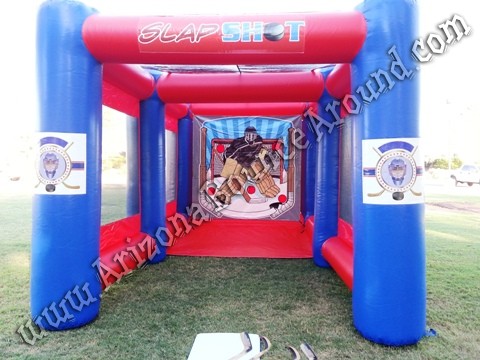 Slap shot hockey game rental Denver Colorado